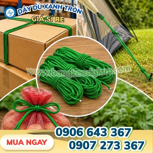 Ứng dụng dây dù tròn xanh đa năng Ứng dụng dây dù tròn xanh đa năng