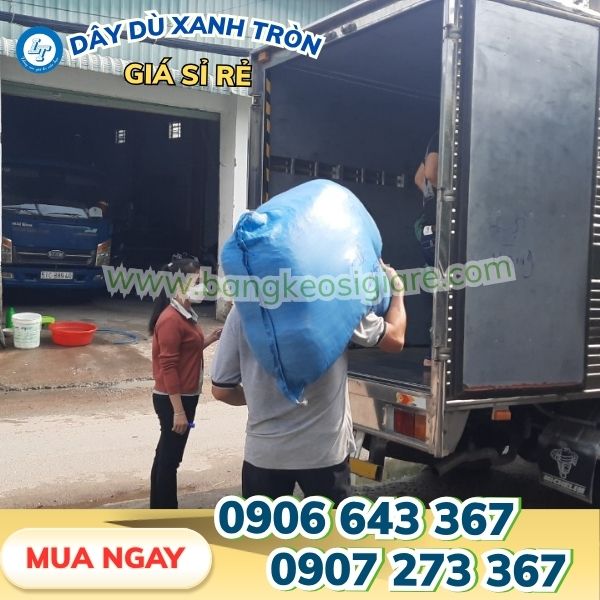 Dây dù tròn xanh nhiều ly, nhiều size giá sỉ sẵn kho Dây dù tròn xanh nhiều ly, nhiều size giá sỉ sẵn kho