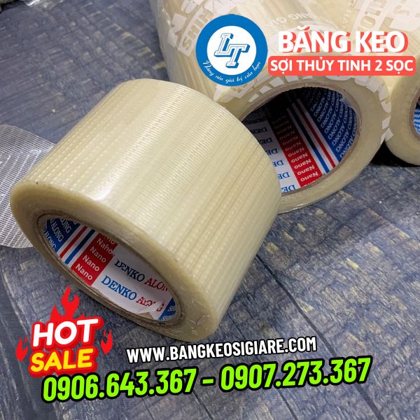 Băng keo sợi thủy tinh 2 sợi Băng keo sợi thủy tinh 2 sợi