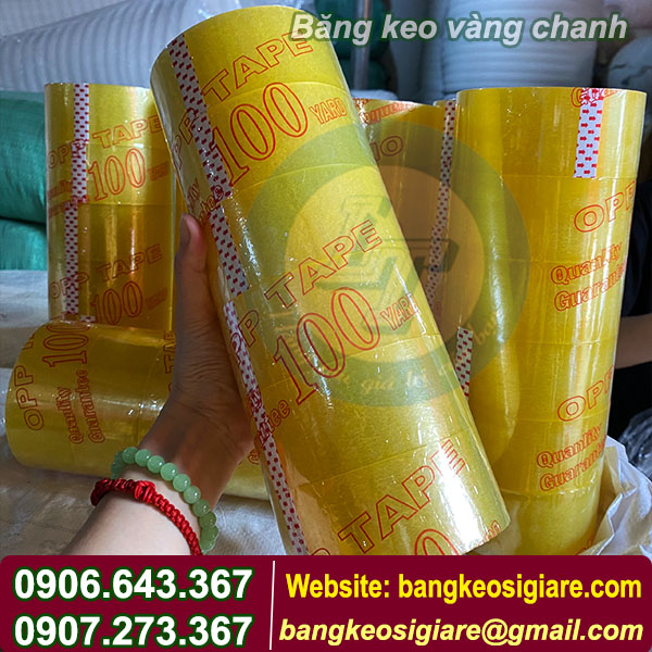Băng keo vàng chanh 4F8 Băng keo vàng chanh 4F8