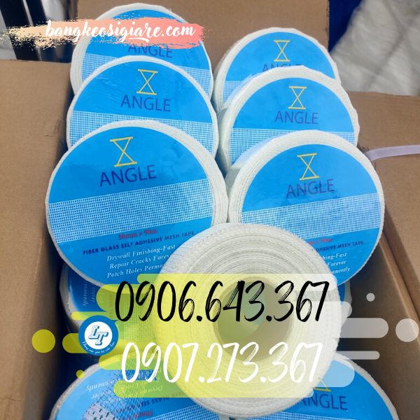 xưởng băng keo lưới vá trần thạch cao giá sỉ thùng băng dính lưới thạch cao