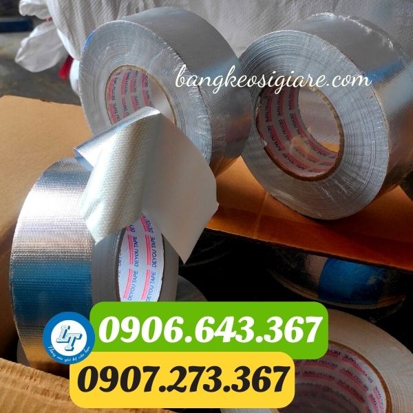 băng dính bạc, băng keo nhôm giá rẻ chất lượng cao băng keo bạc sợi thủy tinh