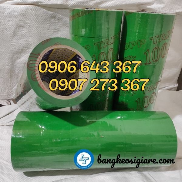 nhà cung cấp sỉ băng keo màu opp hcm băng keo màu xanh lá