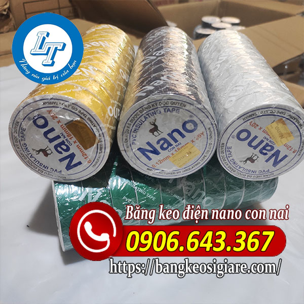 KHO BĂNG KEO ĐIỆN NANO CON NAI CHẤT LƯỢNG băng keo điện nano con nai
