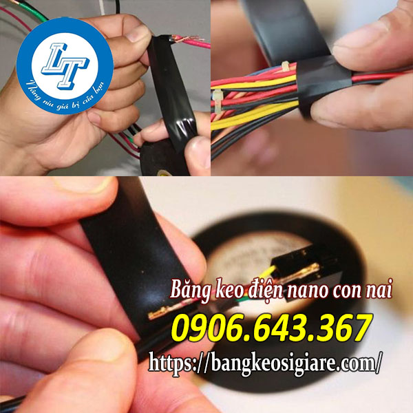KHO BĂNG KEO ĐIỆN NANO CON NAI CHẤT LƯỢNG Sử dụng băng keo điện quấn dây điện