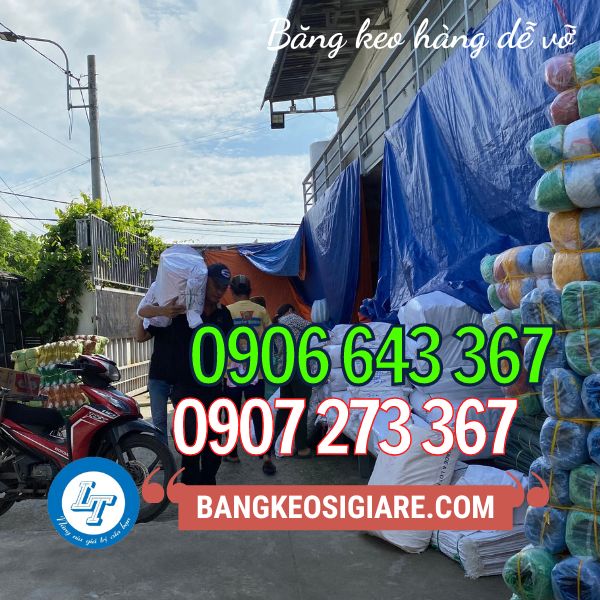 BĂNG KEO HÀNG DỄ VỠ IN NỀN XANH GIÁ RẺ kho băng keo hàng dễ vỡ