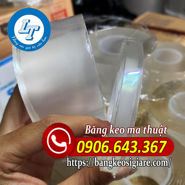 Băng keo 2 mặt trong suốt 1f, 5f Băng keo ma thuật 1f, 5f