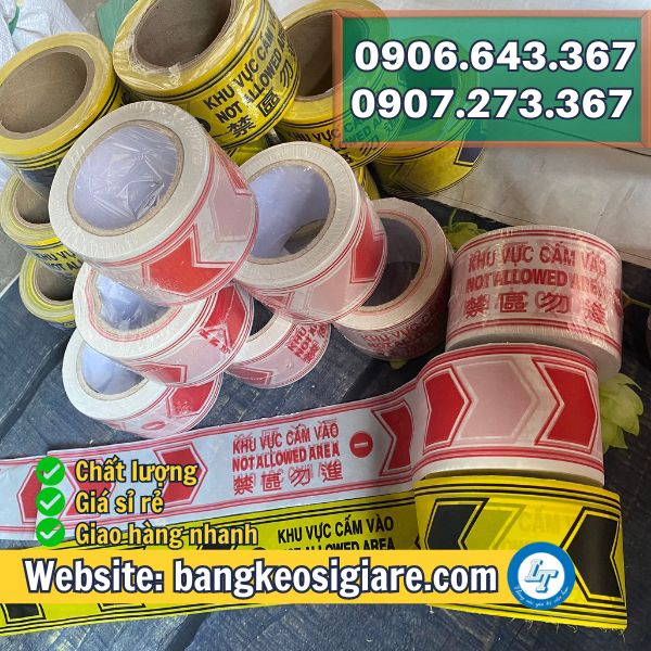 DÂY CĂNG CẢNH BÁO AN TOÀN GIÁ RẺ CHO CÔNG TRÌNH cuộn rào cảnh báo chất lượng