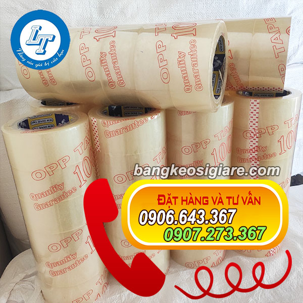 SỈ BĂNG KEO TRONG 5FX100Y, 200Y ĐÓNG THÙNG băng dính trong suốt