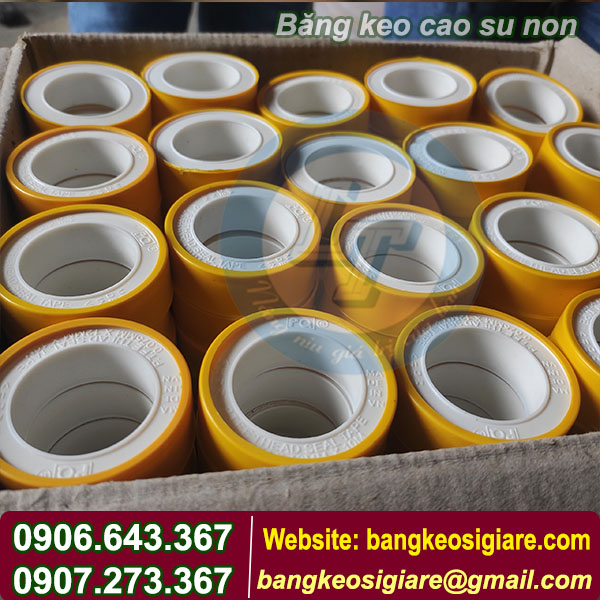 Băng keo cao su non PQ 9048 vỏ vàng Băng keo cao su non PQ 9048 vỏ vàng