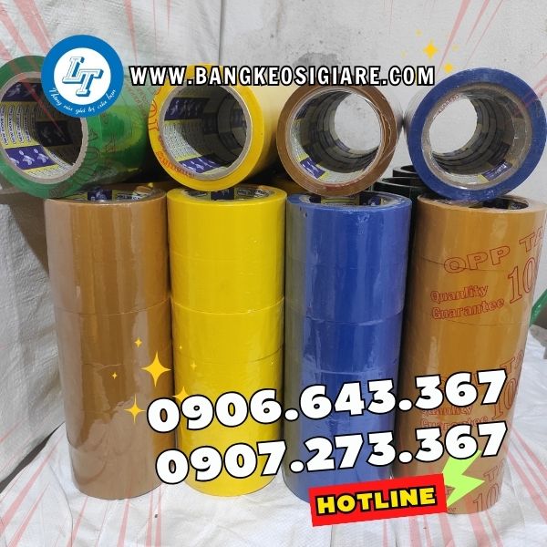 ĐỊA CHỈ LẤY SỈ BĂNG KEO DÁN THÙNG ĐÓNG GÓI SẢN XUẤT băng keo màu