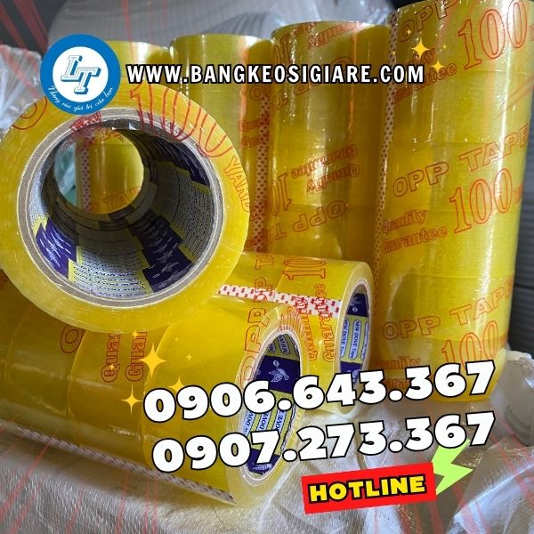 ĐỊA CHỈ LẤY SỈ BĂNG KEO DÁN THÙNG ĐÓNG GÓI SẢN XUẤT băng keo vàng chanh
