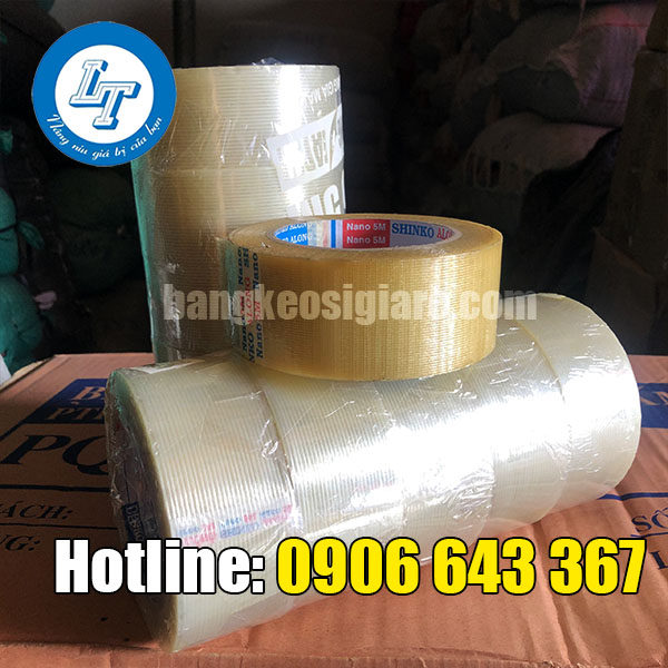 BĂNG KEO DÁN MÍ THÉP CHỊU LỰC TỐT GIÁ SIÊU RẺ băng keo sợi thủy tinh 1 sọc