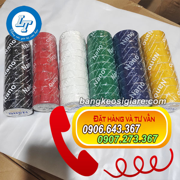 CƠ SỞ BÁN SỈ BĂNG KEO ĐIỆN NANO băng keo điện nhiều màu