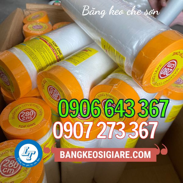CƠ SỞ SỈ BĂNG KEO 1 MẶT, MÀNG NILON CHE BỤI, CHẮN SƠN băng keo chắn sơn