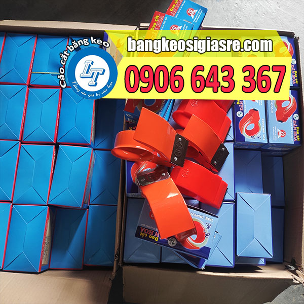 dụng cụ cắt băng keo cầm tay giá siêu rẻ thùng cảo cắt băng keo