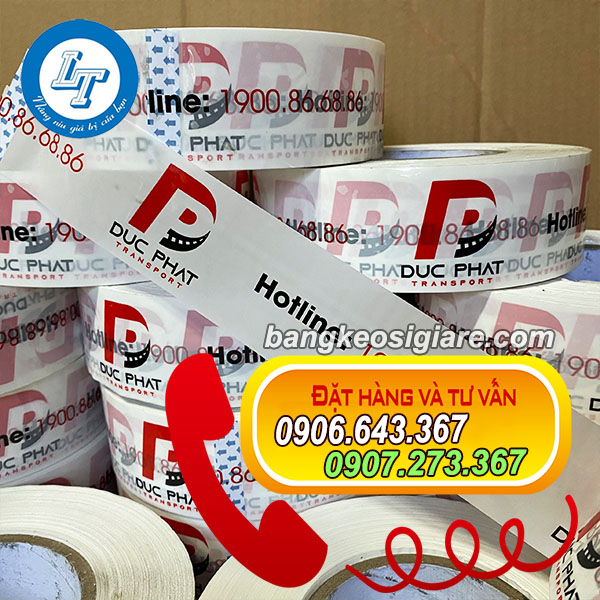 GIÁ TỐT KHI IN BĂNG KEO LOGO SỐ LƯỢNG ÍT băng keo in chữ