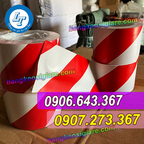 GIÁ SỈ BĂNG KEO DÁN NỀN SỌC TRẮNG ĐỎ 8F băng keo dán nền
