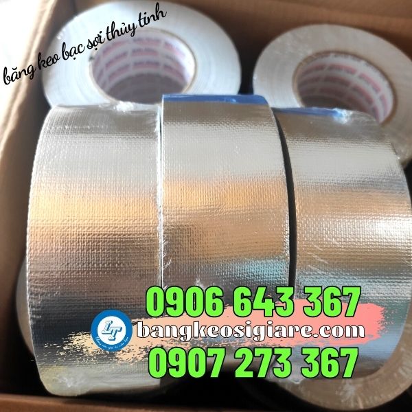 địa chỉ lấy sỉ băng dính bạc sợi thủy tinh băng keo bạc sợi thủy tinh