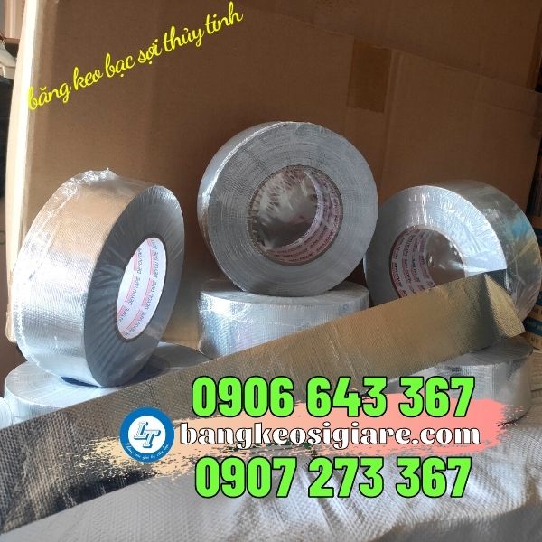 địa chỉ lấy sỉ băng dính bạc sợi thủy tinh băng keo nhôm sợi thủy tinh