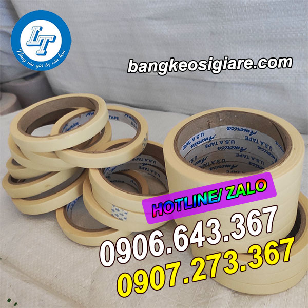 MUA SỈ BĂNG KEO GIẤY VÀNG TẠI HCM băng keo giấy vàng 1f2