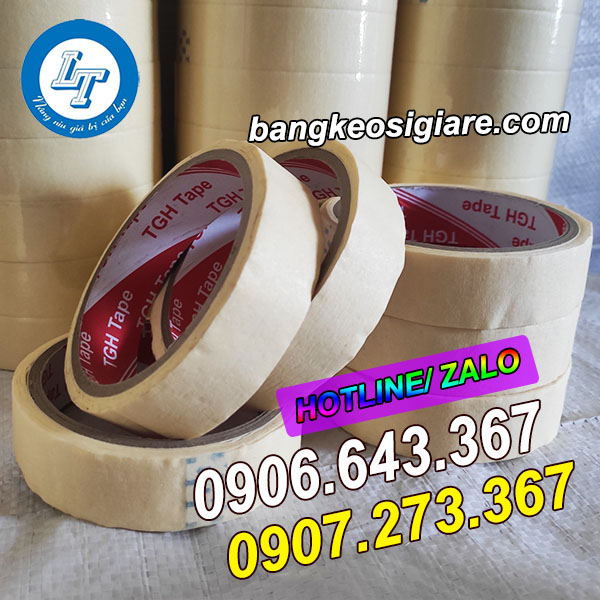 MUA SỈ BĂNG KEO GIẤY VÀNG TẠI HCM băng keo giấy vàng 2f4