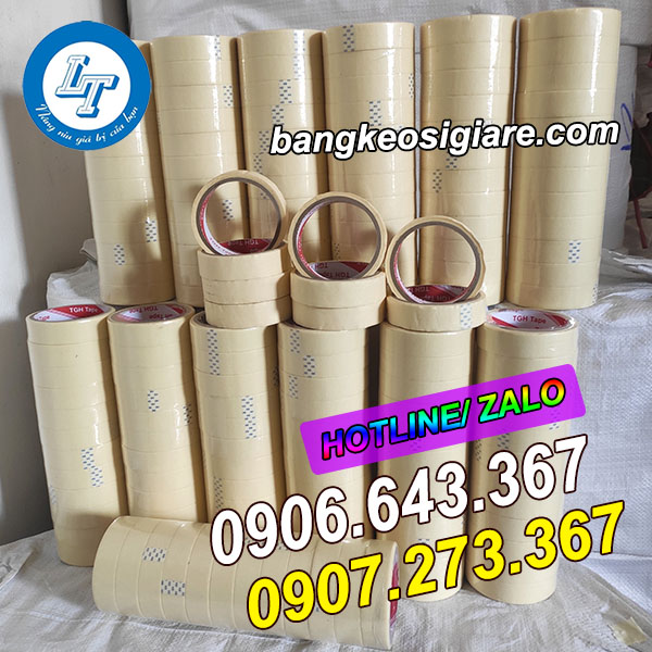 MUA SỈ BĂNG KEO GIẤY VÀNG TẠI HCM băng keo giấy vàng giá rẻ