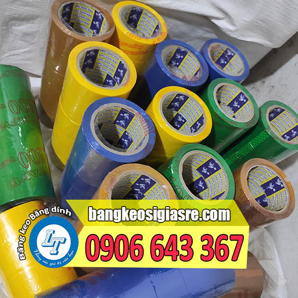 cơ sở phân phối băng keo, băng dính chất lượng băng keo màu giá sỉ rẻ