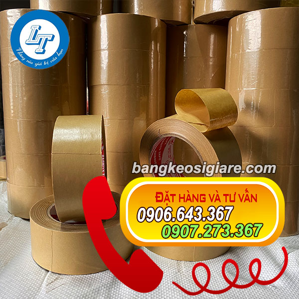 GIÁ ƯU ĐÃI BĂNG KEO GIẤY NĂM 2023 băng keo giấy nâu trơn