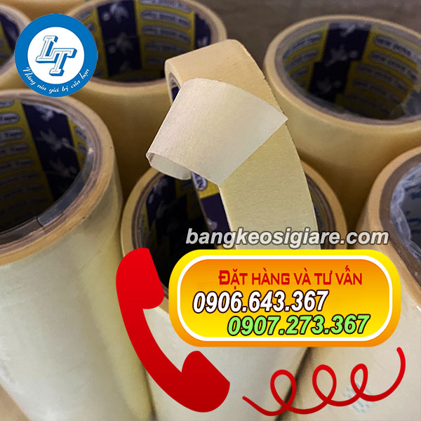 GIÁ ƯU ĐÃI BĂNG KEO GIẤY NĂM 2023 băng keo giấy vàng