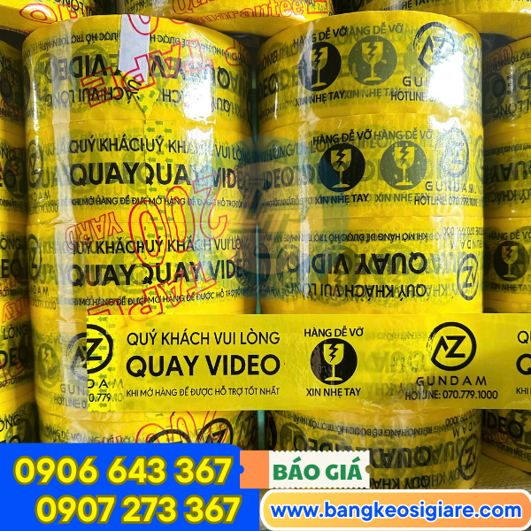 Băng keo in logo 4f8 nền màu Băng keo in logo 4f8 nền màu