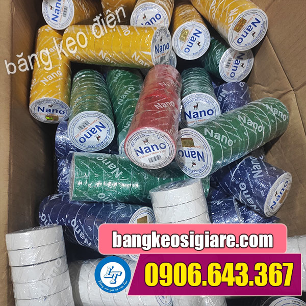 Băng keo điện chuyên dụng bán sỉ rẻ trên thị trường băng keo điện nhiều màu