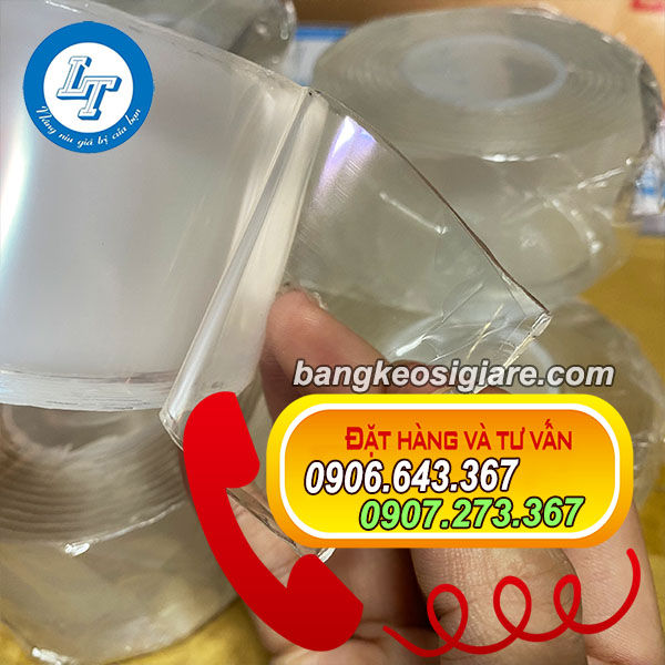 NGUỒN BĂNG KEO 2 MẶT TRONG SUỐT SIÊU DÍNH HCM băng keo 2 mặt trong suốt