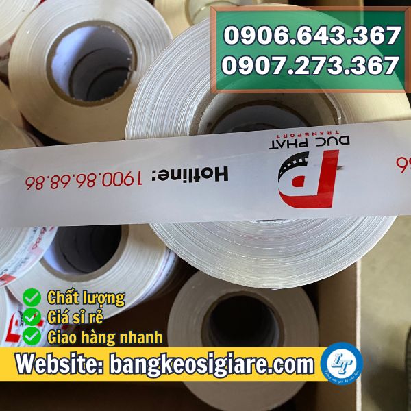 NHẬN IN BĂNG KEO LOGO GIÁ SỈ RẺ THEO YÊU CẦU băng keo in chữ nền màu