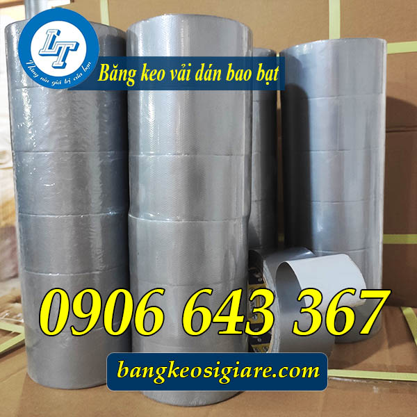 băng keo vải dán bao bạt có giá sỉ bán chạy nhất băng keo vải xám