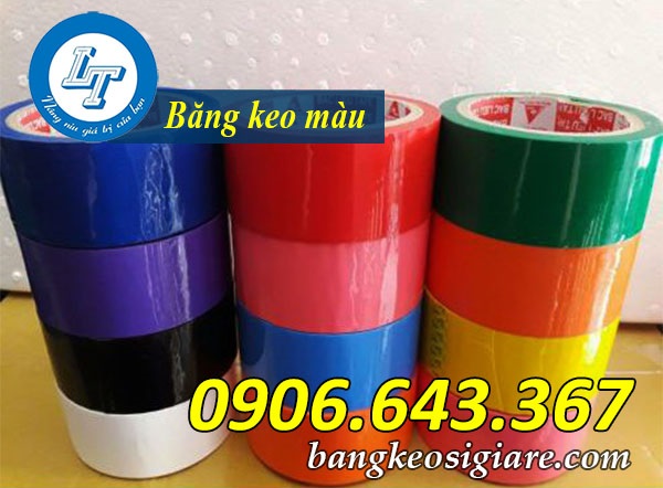 Thị trường băng keo màu có giá sỉ tại TPHCM Băng keo màu