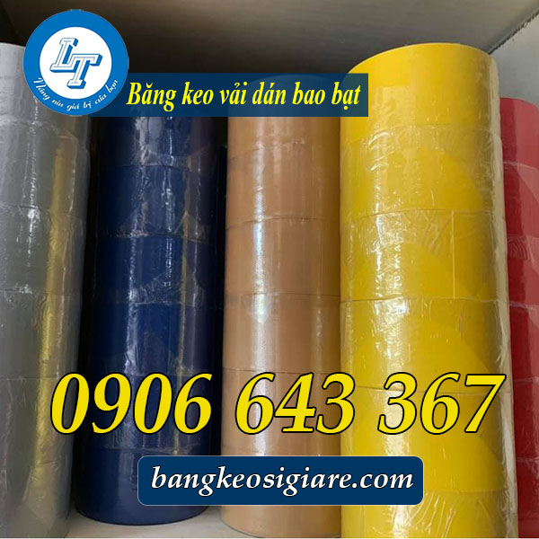 băng keo vải dán bao bạt có giá sỉ bán chạy nhất băng keo vải nhiều màu