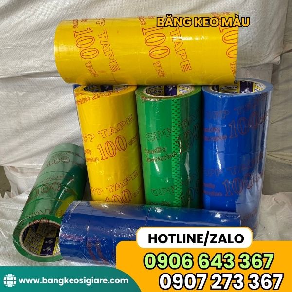ĐỊA CHỈ PHÂN PHỐI BĂNG KEO MÀU GIÁ SỈ CHO ĐẠI LÝ băng dính màu