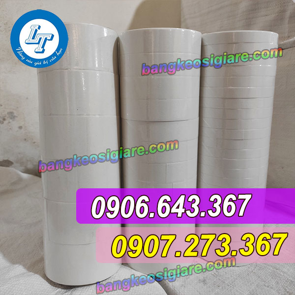 GIÁ BĂNG KEO 2 MẶT TRẮNG NƯỚC THEO SIZE kích thước băng keo 2 mặt