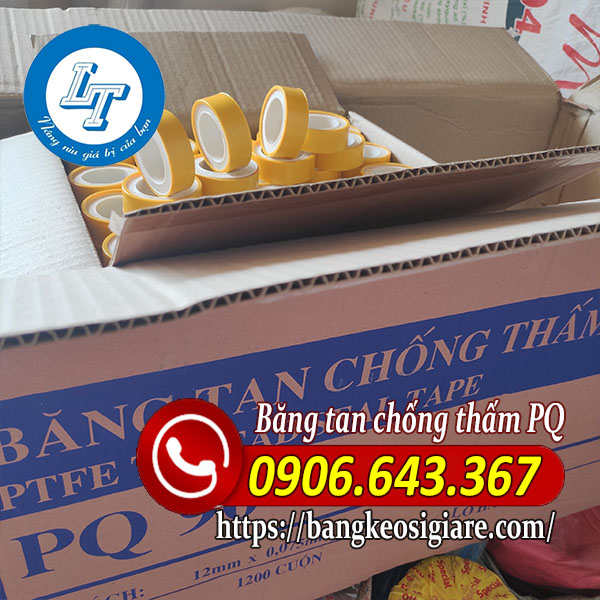 NHÀ PHÂN PHỐI SỈ BĂNG KEO CAO SU NON PQ 9048 thùng băng tan chống thấm