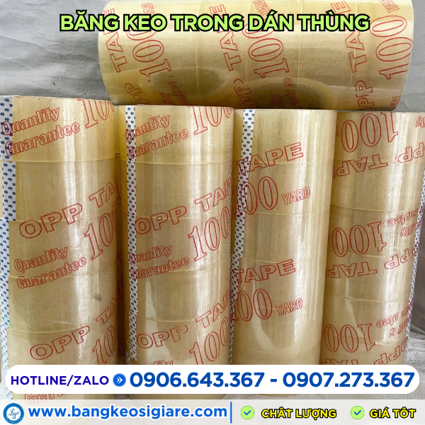 Băng keo trong 4f8 thông dụng Băng keo trong 4f8 thông dụng