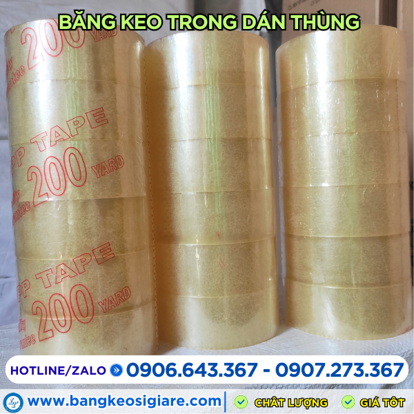 Băng keo trong 200 yard Băng keo trong 200 yard