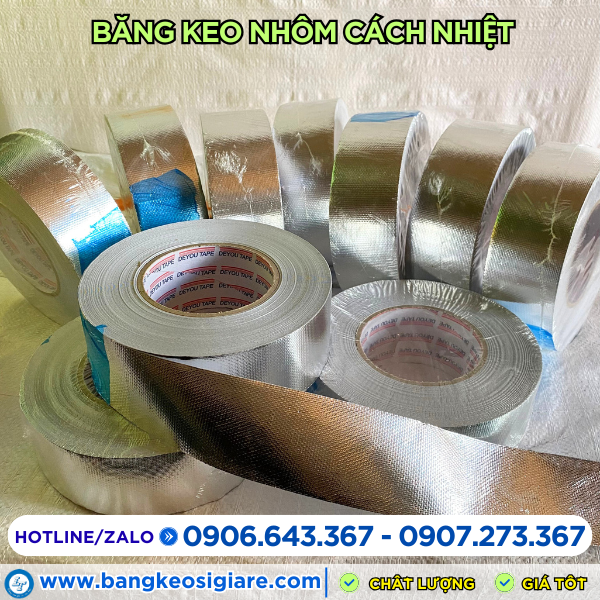 Băng keo nhôm cách nhiệt giá siêu ưu đãi Băng keo nhôm cách nhiệt giá siêu ưu đãi