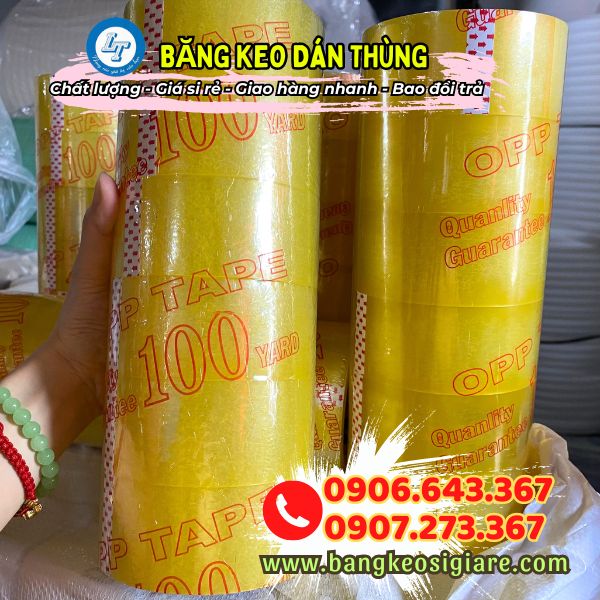Nhà sản xuất băng keo dán thùng giá sỉ phân phối rẻ toàn quốc băng keo dán thùng vàng chanh