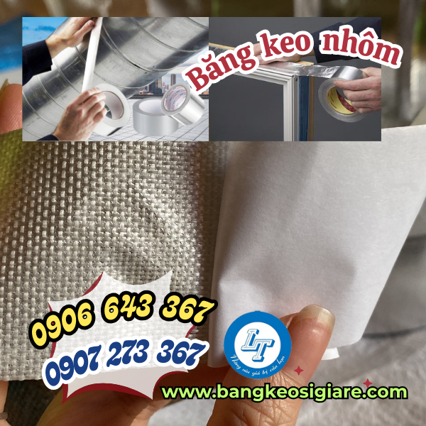 giá sỉ 1 thùng băng keo nhôm lá mỏng băng keo nhôm chịu nhiệt