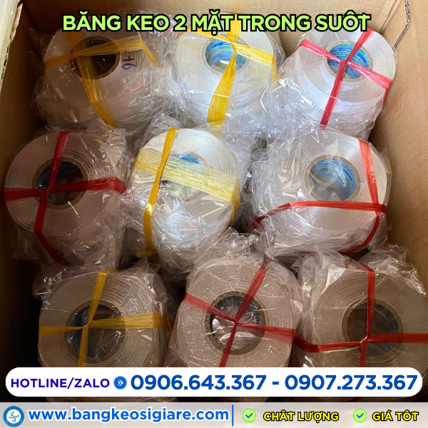 băng keo trong suốt dính 2 mặt giá sỉ băng keo trong suốt dính 2 mặt giá sỉ