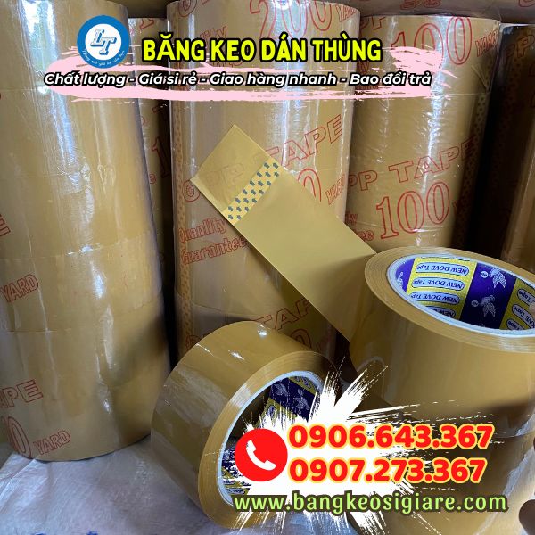 nhận báo giá các loại băng keo dán thùng băng keo dán thùng đục