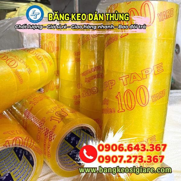 nhận báo giá các loại băng keo dán thùng băng keo dán thùng vàng chanh