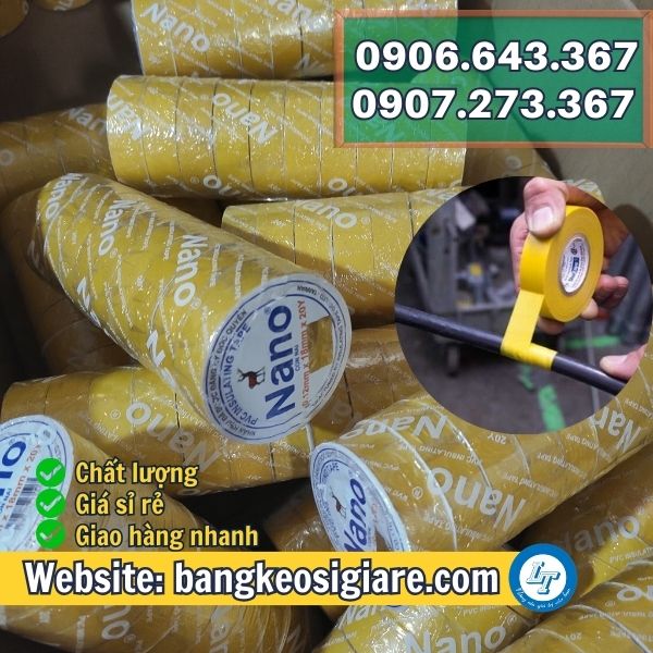 CUNG CẤP SỈ BĂNG KEO ĐIỆN NANO 4F8, 5F ĐẶT THEO YÊU CẦU băng keo nano vàng