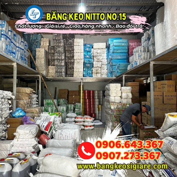 Cung cấp sỉ băng keo điện Nitto No.15 giá rẻ tận xưởng kho công ty Lê Thanh
